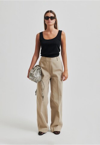 Wide Leg Pantalon à plis 'Falua' SECOND FEMALE en beige
