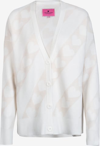LIEBLINGSSTÜCK Knit Cardigan 'Safira' in White: front