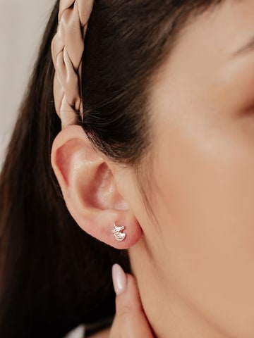 Hey Happiness - Pendientes 'Unicorn Charm' en oro