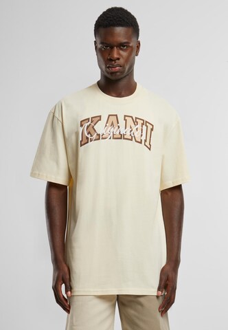 T-Shirt Karl Kani en beige : devant