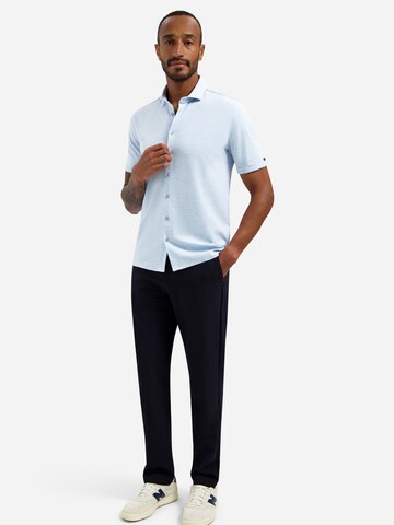 No Excess Slim fit Button Up Shirt in Blue