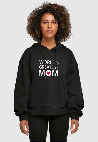 Merchcode Sweatshirt 'Mothers Day - Greatest mom' in Zwart: voorkant