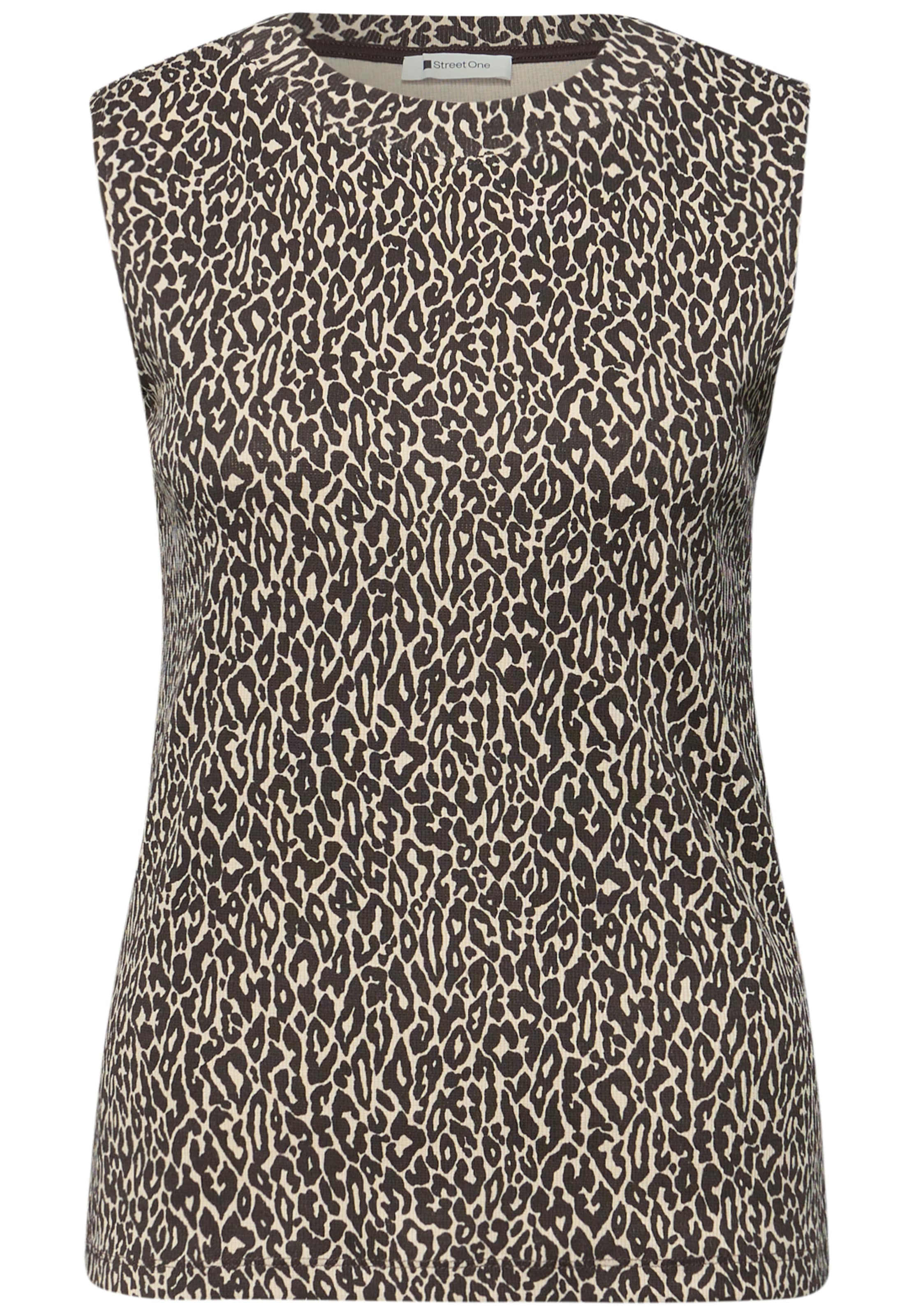 STREET ONE Top in Braun: Vorderseite