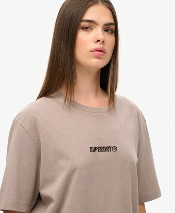 T-shirt oversize Superdry en marron