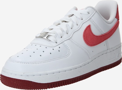Nike Sportswear Platform trainers 'Air Force 1 '07' in Crimson / White, Item view
