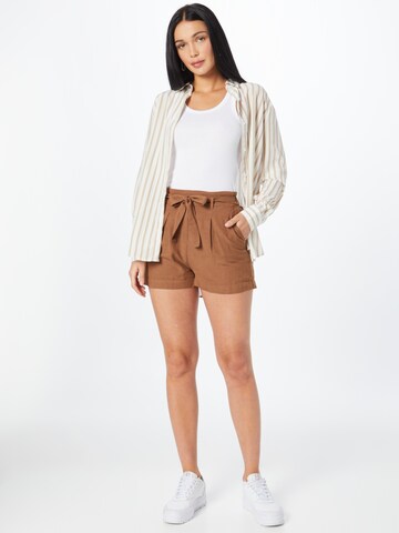 Tally Weijl Loose fit Pleat-front trousers in Brown
