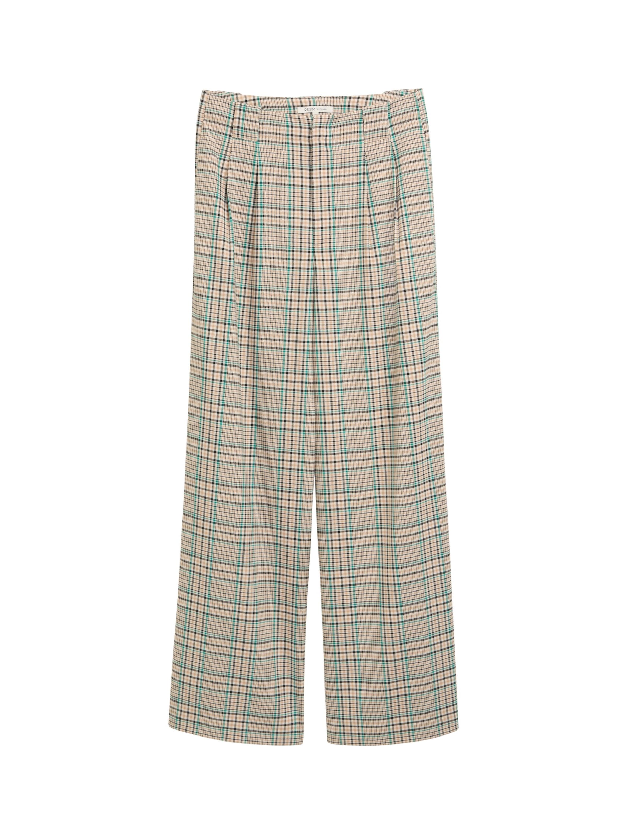 TOM TAILOR DENIM Loose fit Trousers in Beige: front