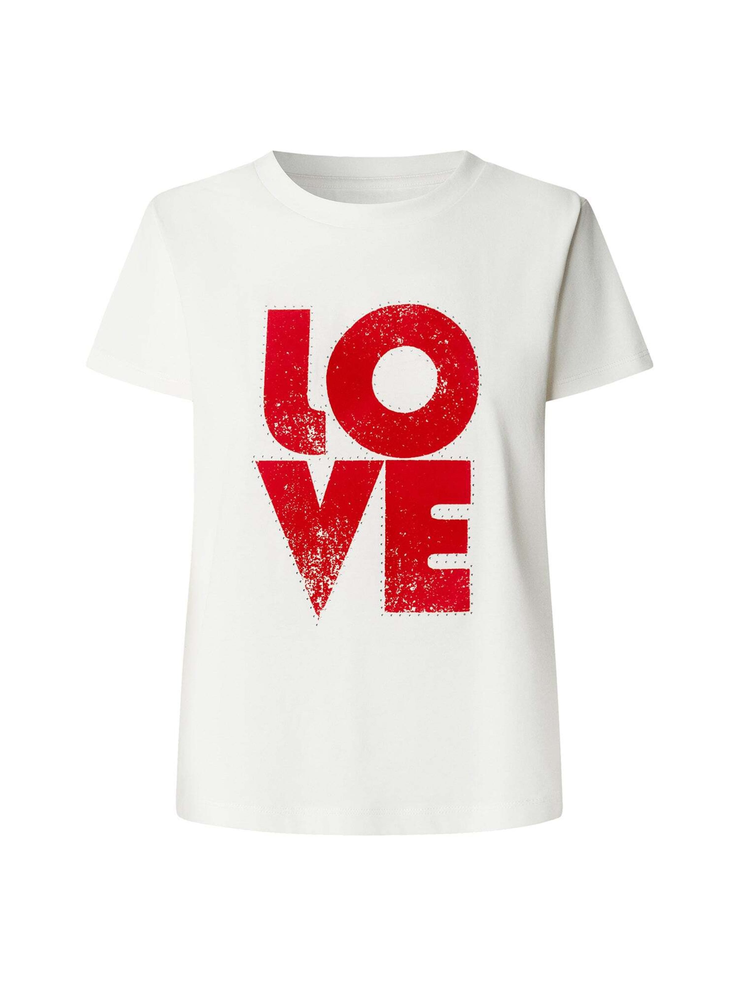 Pepe Jeans T-Shirt in Weiß: Vorderseite