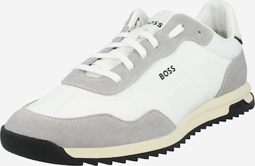 BOSS Platform trainers 'Zayn' in White: front