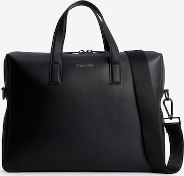 Calvin Klein Чанта за лаптоп в черно: отпред