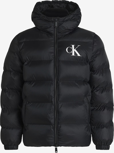 Calvin Klein Jeans Prijelazna jakna veličine XS u crna / bijela, Pregled proizvoda