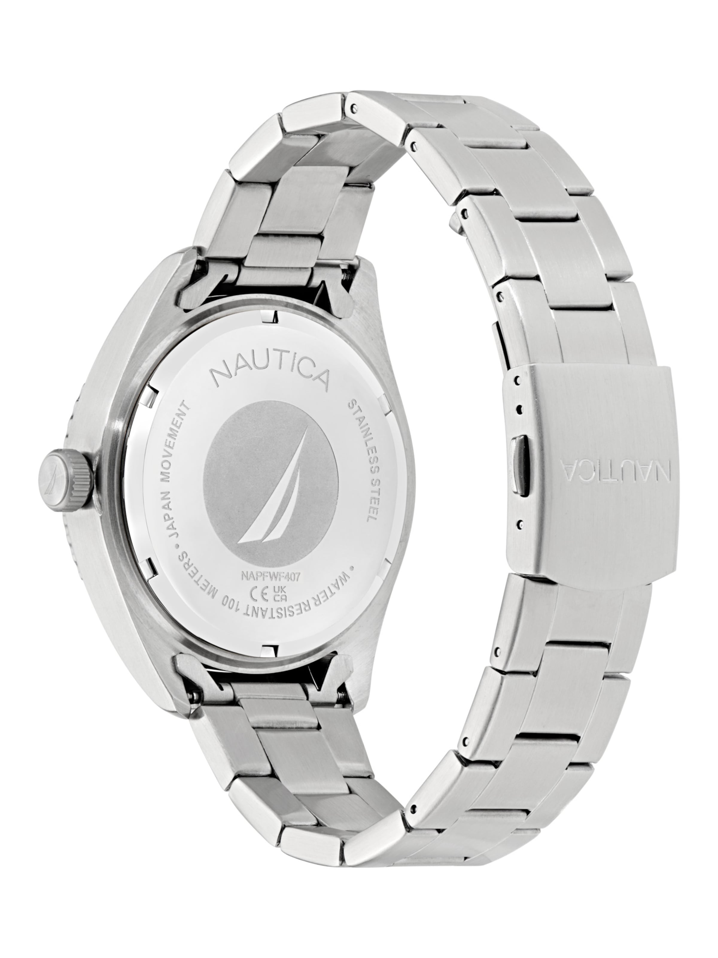 NAUTICA Analog Watch 'Finn World' in Silver
