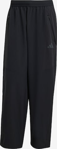 juoda ADIDAS PERFORMANCE Laisvas Sportinės kelnės 'Power': priekis