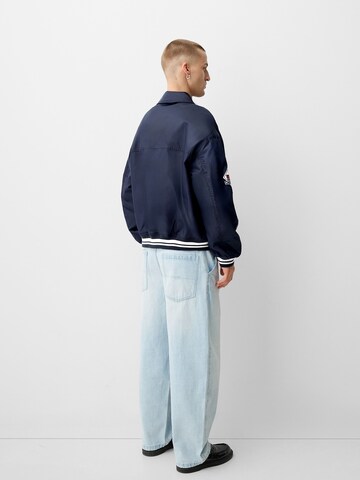 Bershka Between-season jacket in Blue