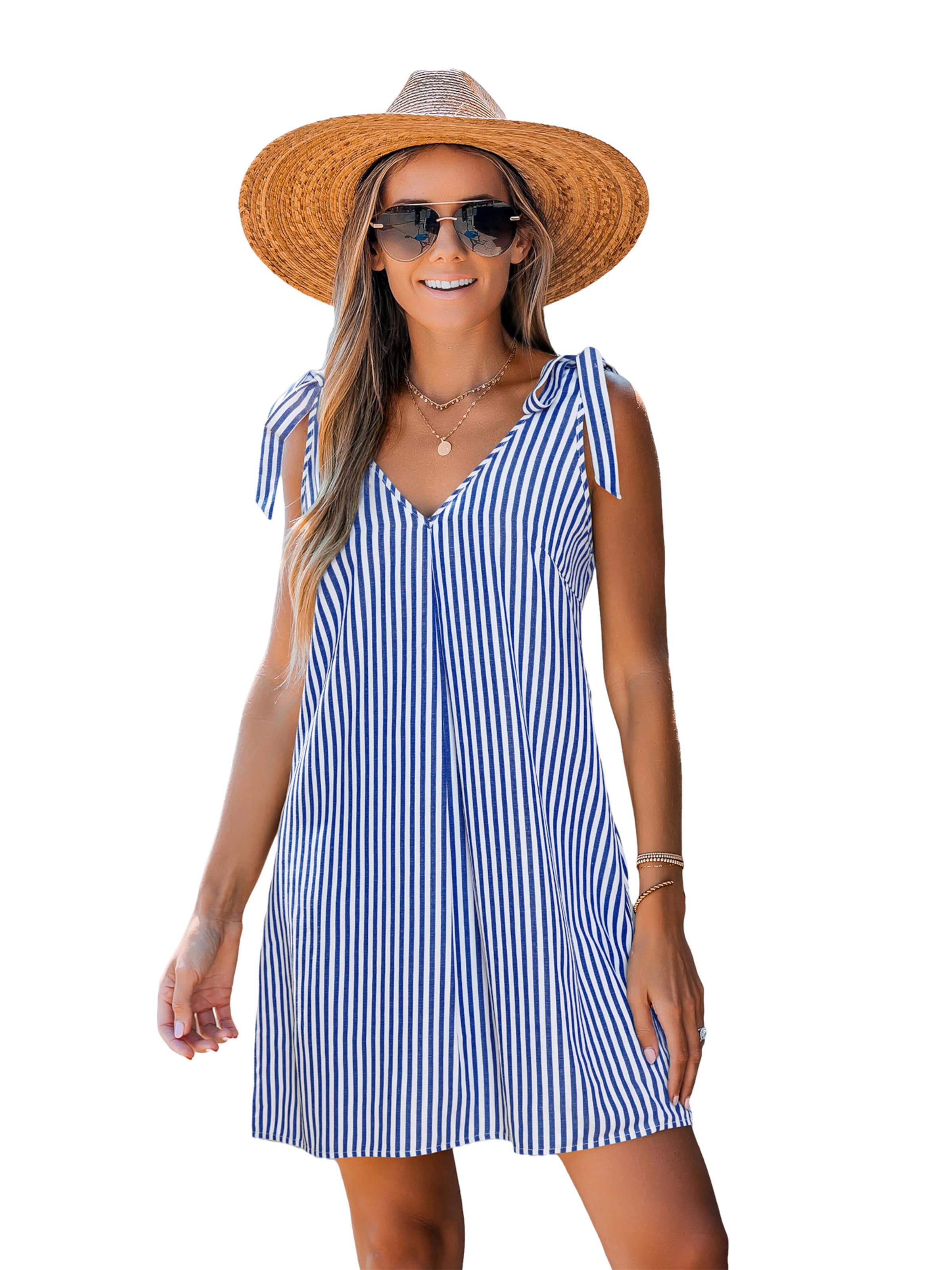 Cupshe Sommerkleid 'CAA05E6B005AA'‌‌‌‌‌‌‌‌‌ in Blau: Vorderseite