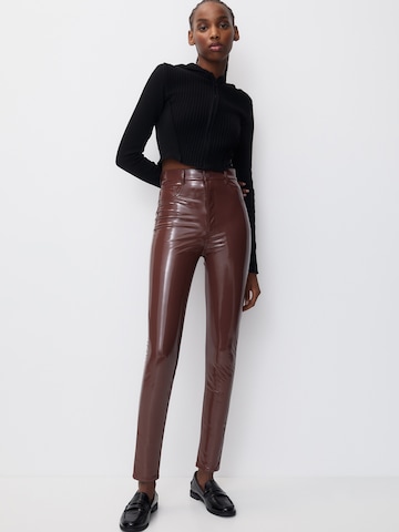 Pull&Bear Skinny Bukser i brun