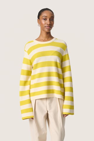 Pull-over 'SLLidya' SOAKED IN LUXURY en jaune : devant