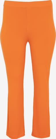 Yoek Leggings 'Dolce' in Orange: front