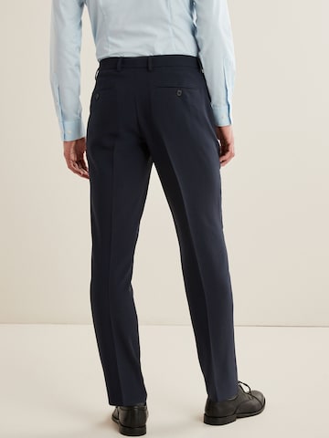 Next Úzky strih Nohavice s pukmi - Modrá