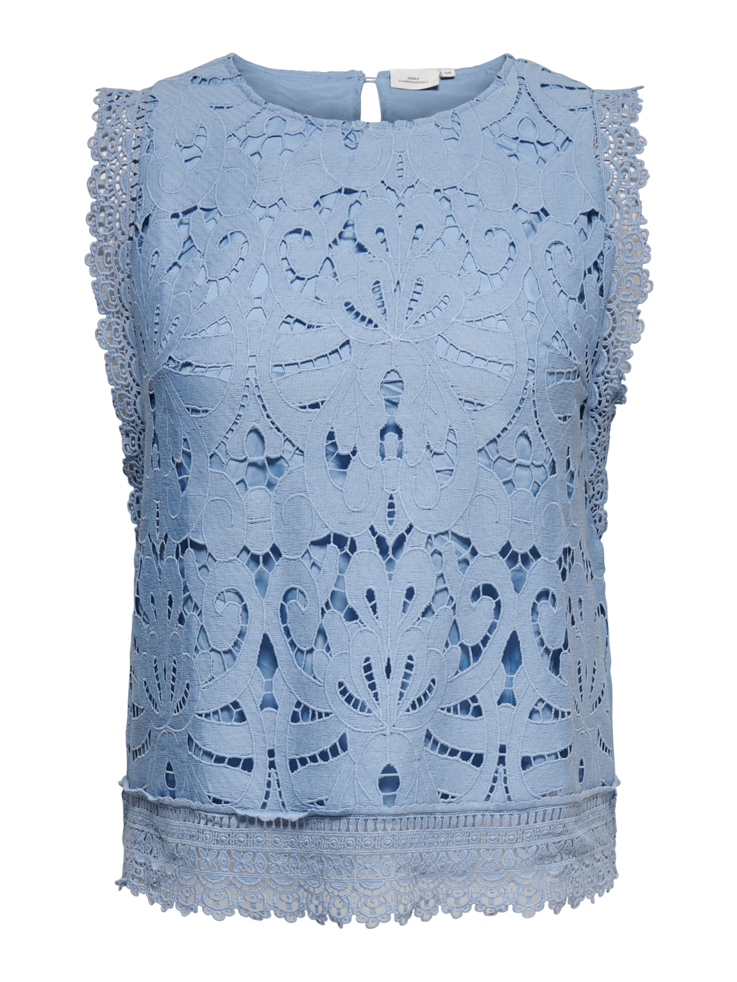 ONLY Carmakoma - Blusa en azul: frente