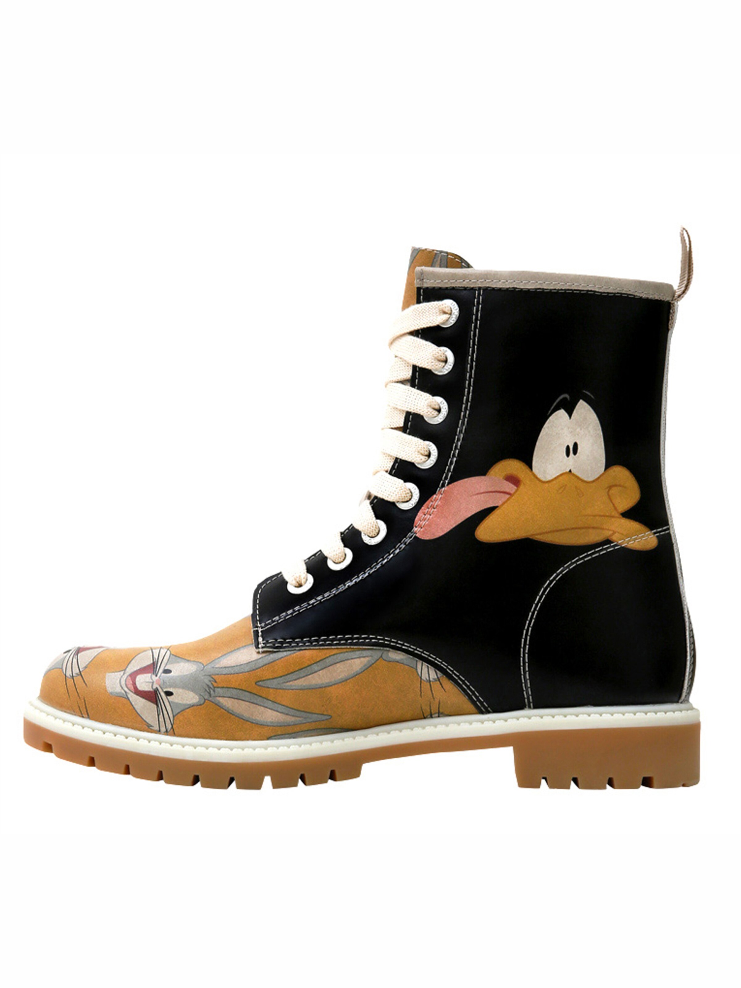 DOGO Lace-Up Boots 'DOGO Boots - Double Trouble' in Orange