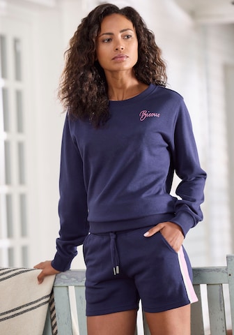 Sweat-shirt VIVANCE en bleu : devant