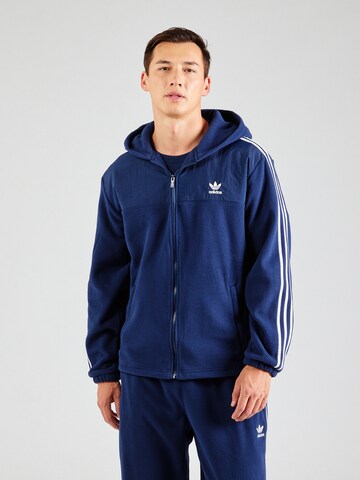 ADIDAS ORIGINALS Sweat jacket 'Adicolor' in Blue: front