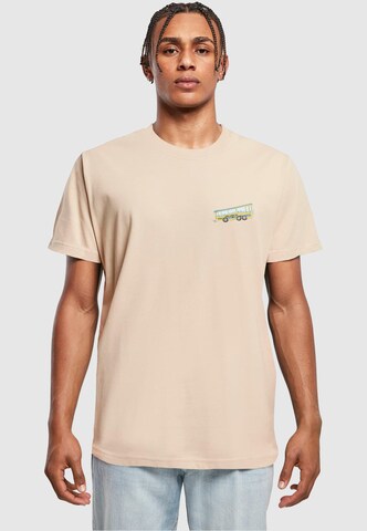 Merchcode T-Shirt 'Beatles - Magical Mystery' in Beige: Vorderseite