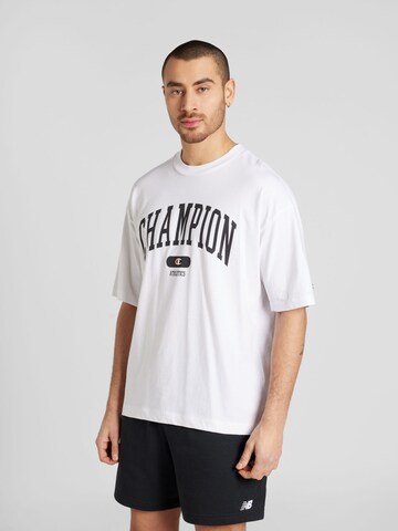 T-Shirt Champion Authentic Athletic Apparel en blanc : devant