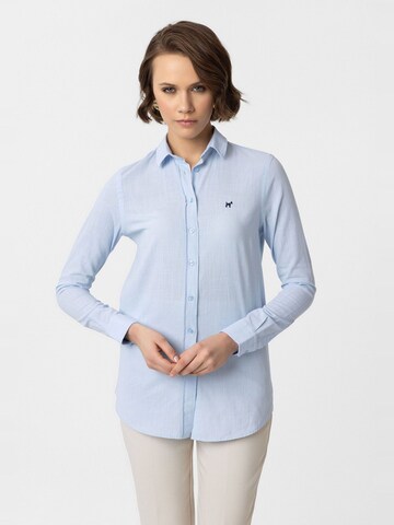 Chemisier 'Glorinda' Williot en bleu