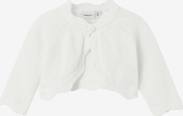 Cardigan 'Delli' NAME IT en blanc : devant