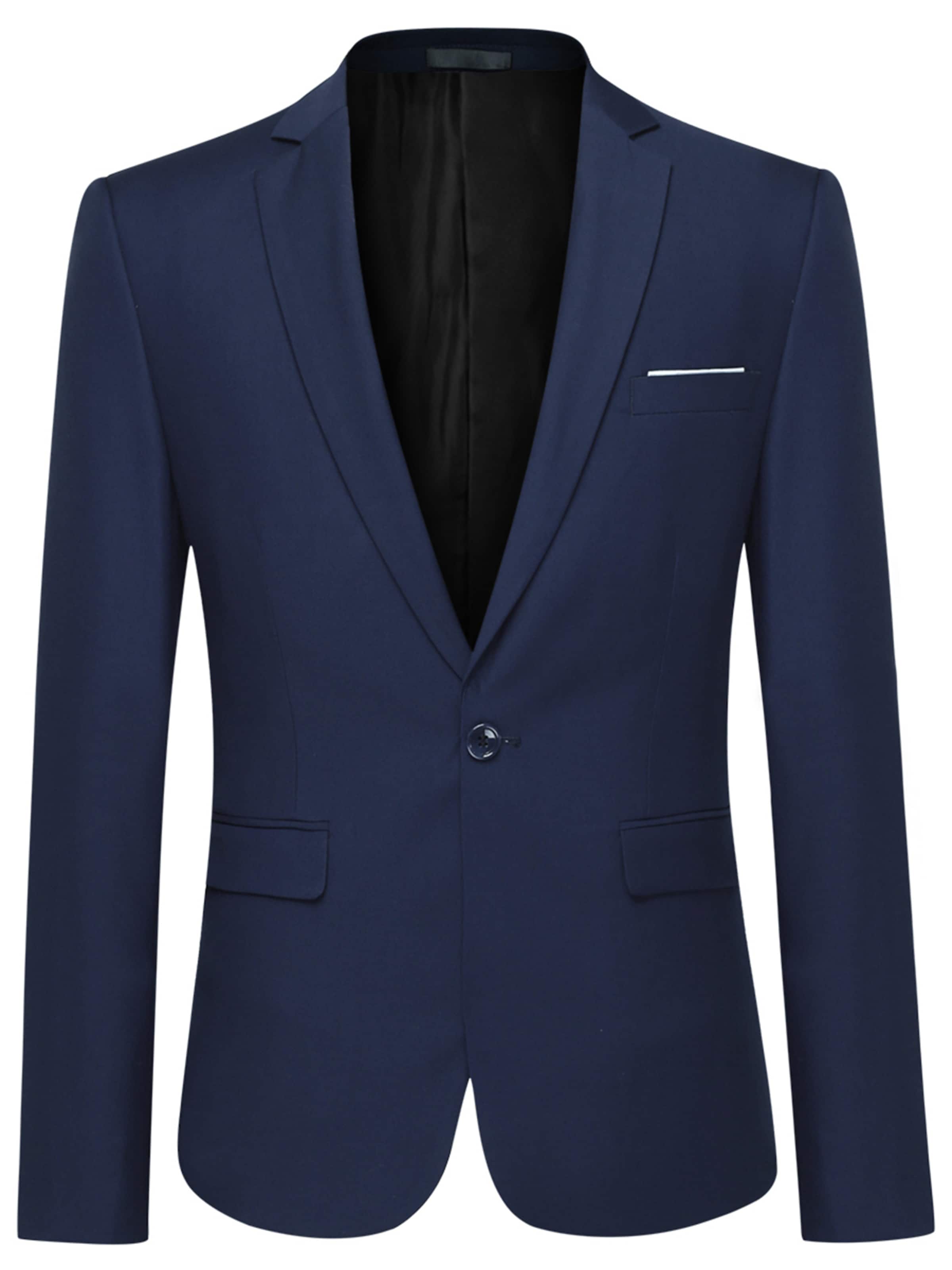 Youthup Slim fit Suit Jacket in Blue: front