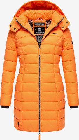 MARIKOO Winter coat 'Abendsternchen' in Orange: front