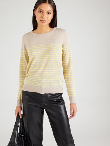 VILA Sweter 'ABELLA' w kolorze beżowy