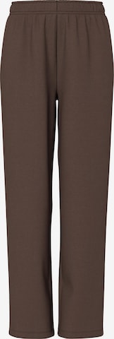 Pantalon 'PCChilli' PIECES en marron : devant