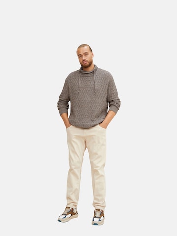 TOM TAILOR Men + Pullover in Braun