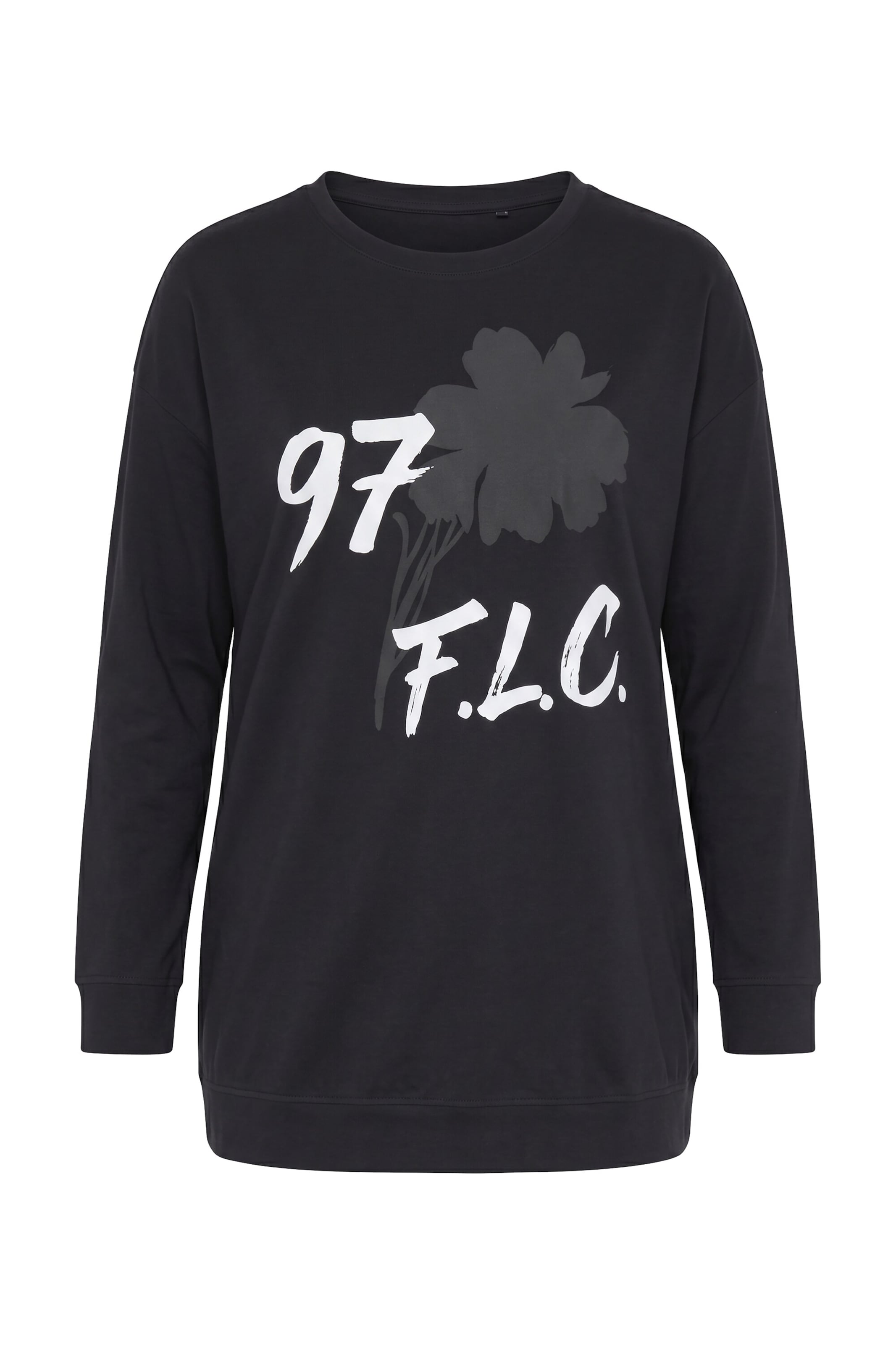 MIAMODA Sweatshirt in Zwart: voorkant