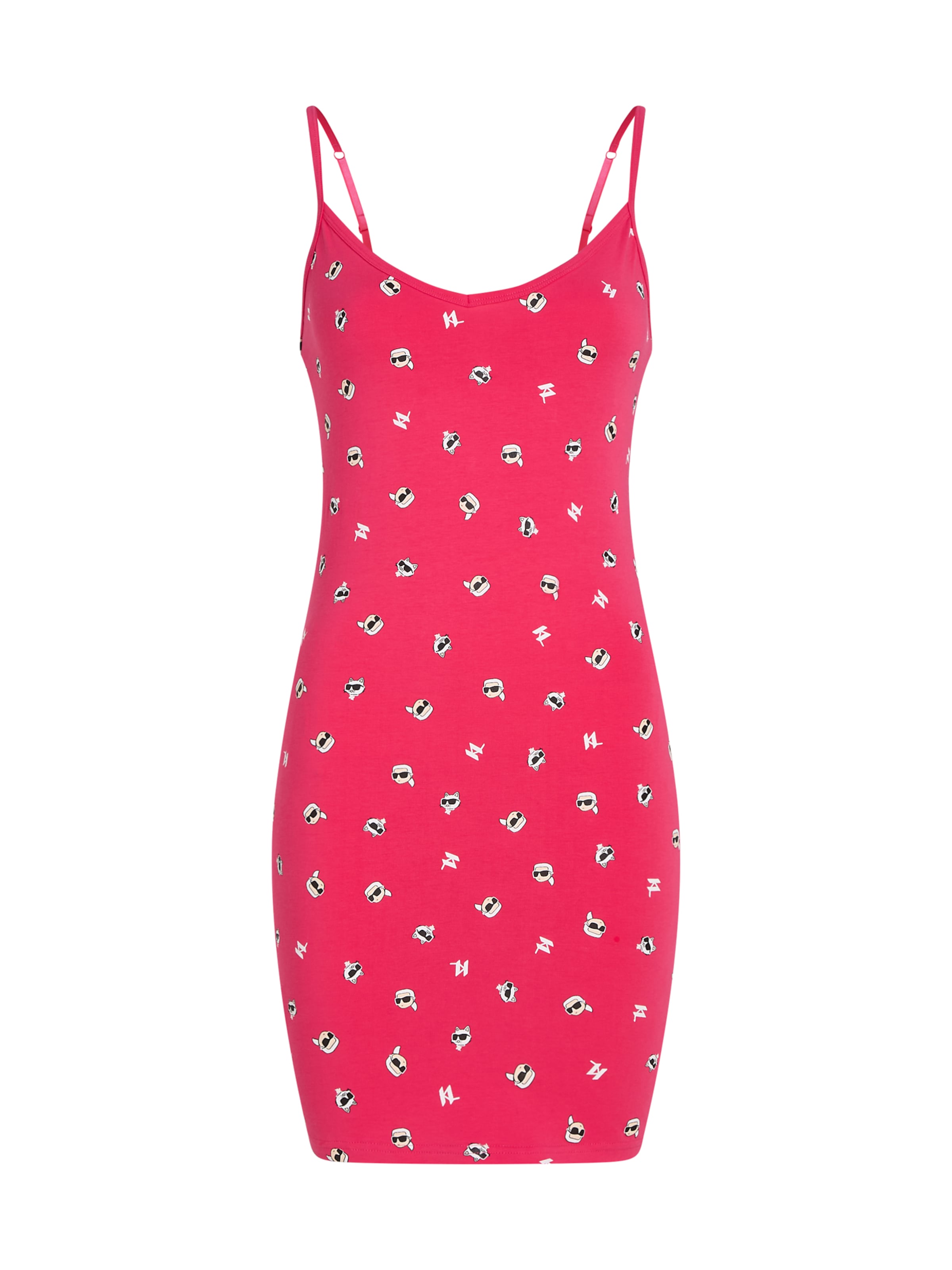 Karl Lagerfeld Μπλουζάκι ύπνου σε ροζ: μπροστά