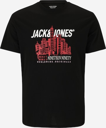 Jack & Jones PlusMajica 'JORYORK' - crna boja: prednji dio