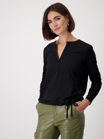 monari Shirt in Zwart: voorkant