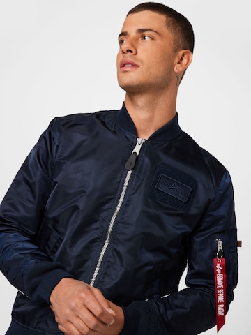 ALPHA INDUSTRIES Regular fit Between-Season Jacket 'MA-1 TT Custom' in Blue