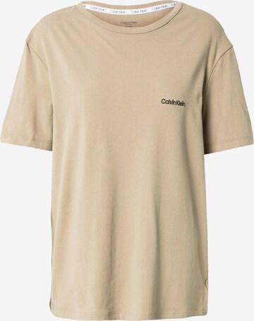 bēšs Calvin Klein Underwear Pidžamas krekls: no priekšpuses