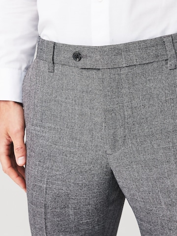 Coupe slim Pantalon à pince Next en gris