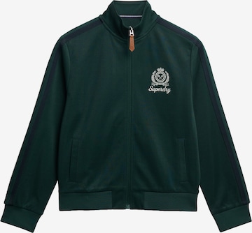 Veste de survêtement 'Country Club' Superdry en vert : devant