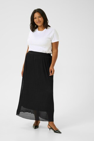 KAFFE CURVE Rok 'Livo' in Zwart