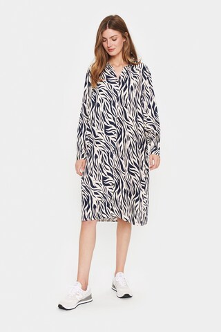 SAINT TROPEZ Shirt dress 'Paige' in Beige