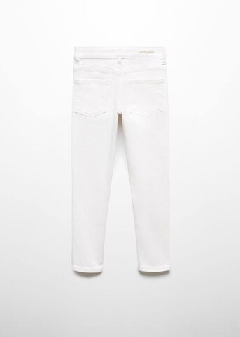 Coupe slim Jean MANGO KIDS en blanc