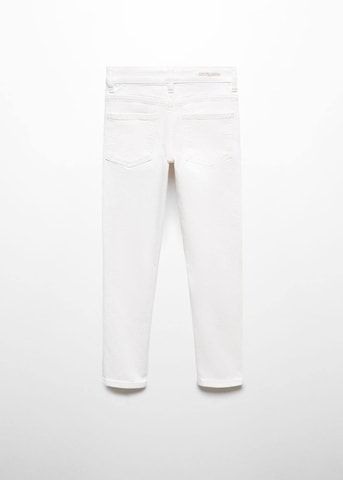 Slimfit Jeans de la MANGO KIDS pe alb