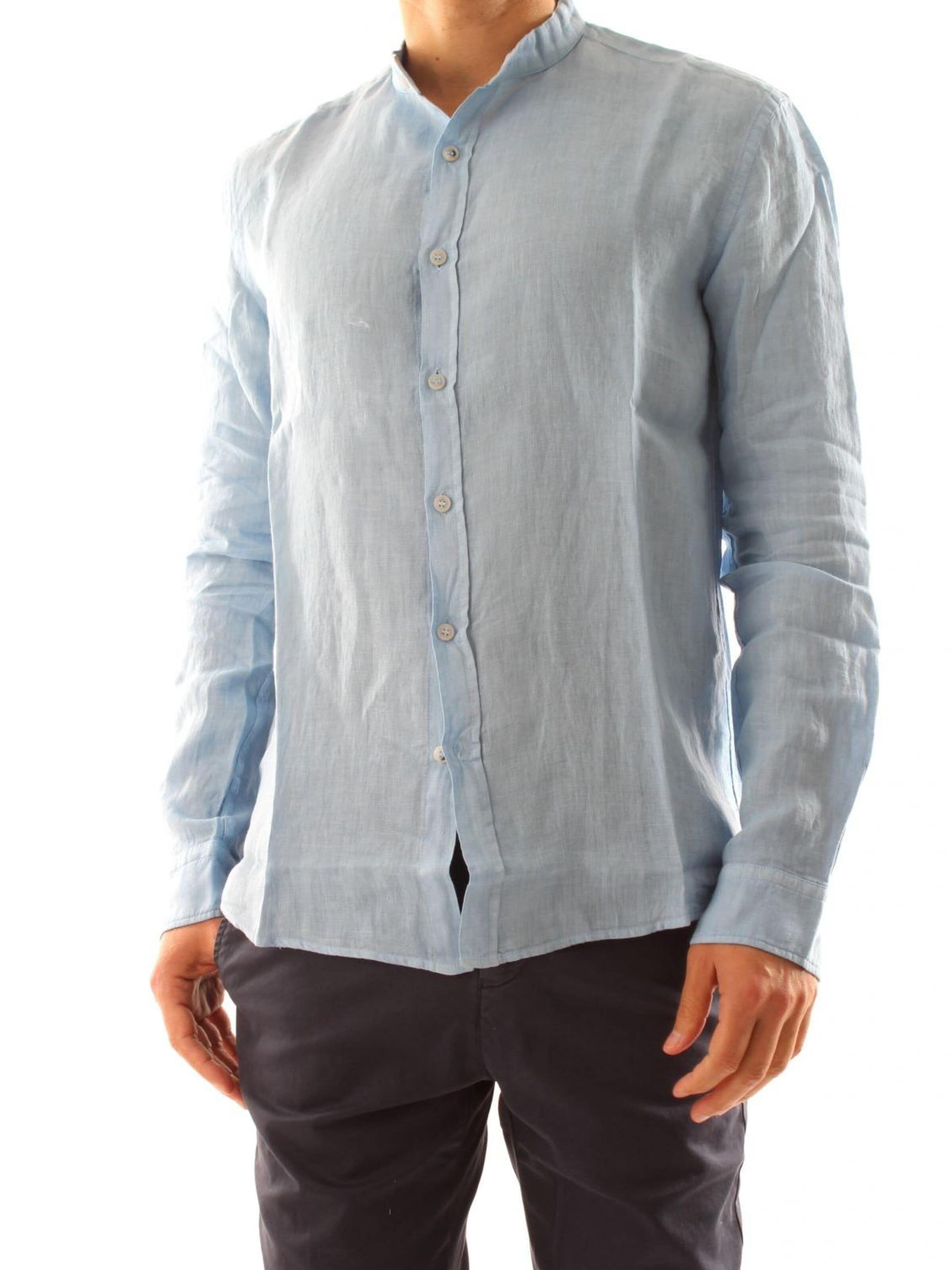 40weft Shirt in Blauw: voorkant