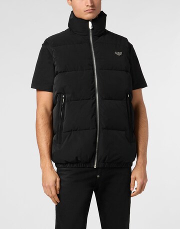 Philipp Plein Weste in Schwarz: Vorderseite